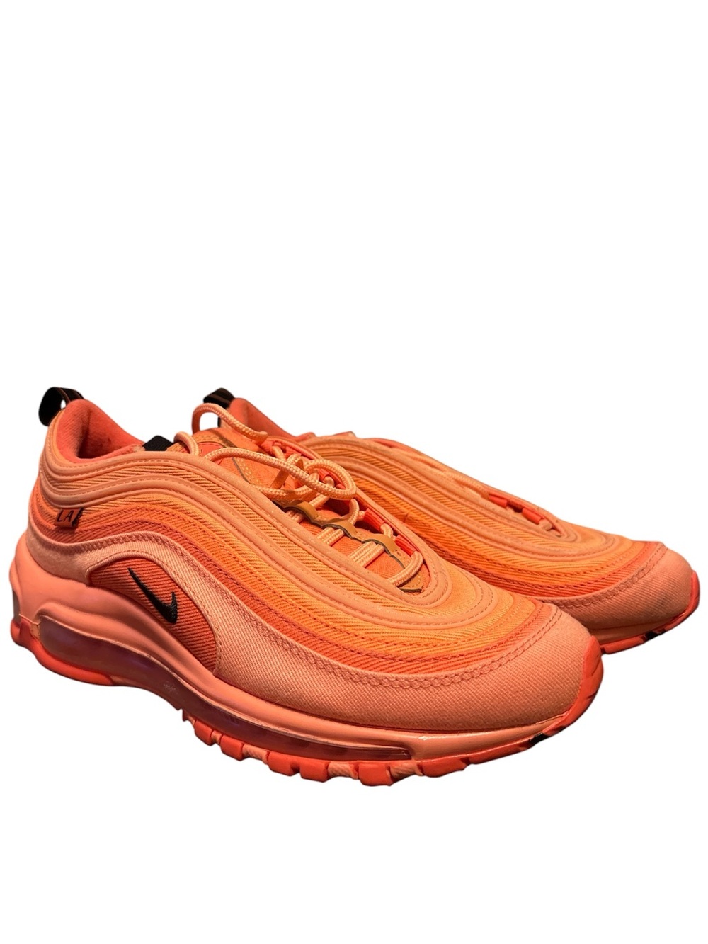 Nike Orange and Black Air Max 97 Sneakers Women’s 8
